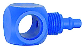 Einfach-Ringstutzen für G 1/4 / POM für Schlauch 6 x 4