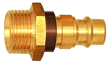 Stecknippel / NW 7,8 G 1/4 außen / braun