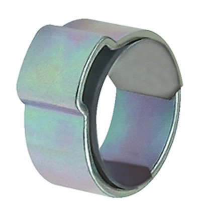 1-Ohr-Schlauchklemme Stahl glanzverzinkt Spannbereich 8,2 - 9,5 mm,Bandbreite: 7,8 mm