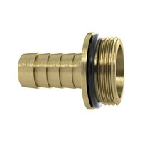 1/3 Schlauchverschr. G1/2x13, mit NBR O-Ring, mit Bund, MS blank