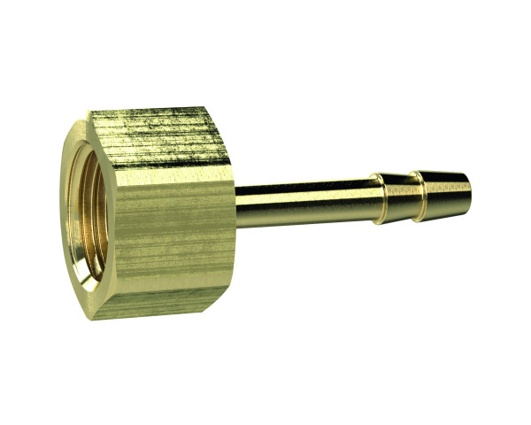 Riegler-Aufschraubschlauchtülle, G 1/2, für Schlauch LW 9 mm, SW 24, MS