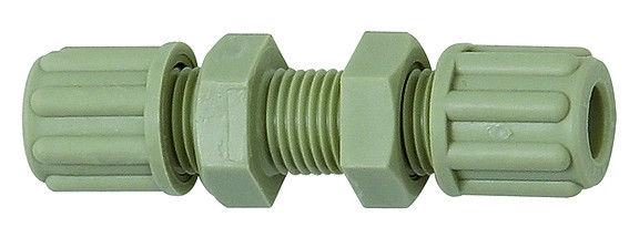 Gerade Schottverbindung, M16x1,5, für Schlauch 8/10 mm, SW 22, PP