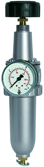 Filterregler Standard G 1 / 0,5-16 bar mit Metallbehälter