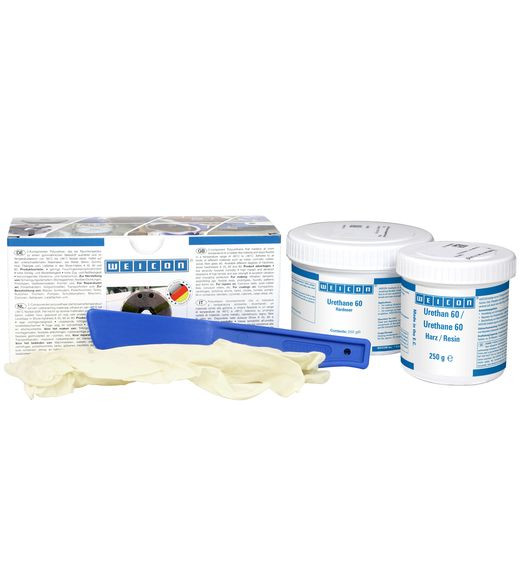 WEICON Urethan 60 - 2K-Gebinde zusammen cá.500 g , ca. 60 ° shore A