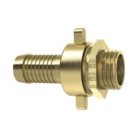 Standrohrverschraubung aus MS, G 3/4" - AG x 19 mm