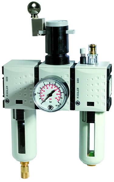 Wartungseinheit 3-tlg. >>FUTURA<< / G 3/4 / Eingangsdruck 1,