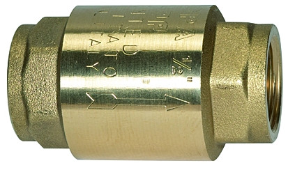 Rückschlagventil G 1 1/4" innen , may. 18 bar , Messing , NBR, SW 50