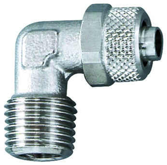 Winkel-Einschraubverschraubung G 1/8" / Ms vernickelt für Schlauch 8/6,ÜWM