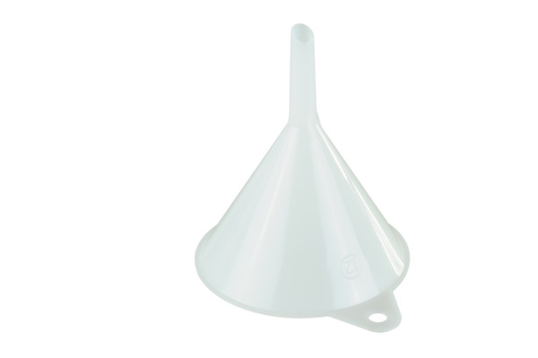 Trichter 120 mm, HD-PE,natur, Aufhängeöse