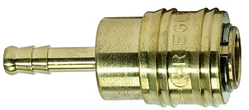 Schnellverschlusskuppl. NW 7,2 »connect line«, MS bl., Tülle LW13
