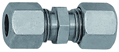 Gerade Verschraubung Stahl verzinkt beids. Rohr AD 18 mm