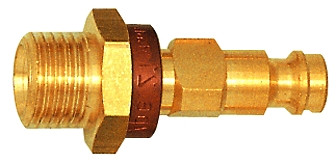 Stecknippel / NW 5 G 1/8 außen / braun