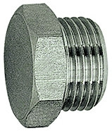 Verschlußschraube G 1/2 Außen-6kt. Edelstahl 1.4571, SW 24