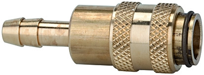 Kupplung / DN 5 / Ms Tülle für 9 mm l.W.