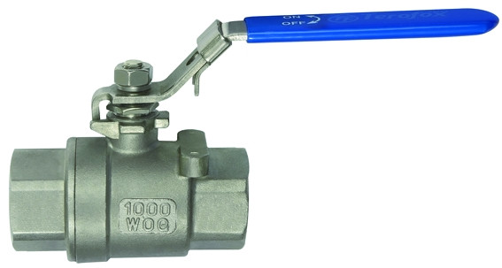 Kugelhahn aus Edelstahl 1.4408, 2-teilig, Baulänge nach DIN 3202-M3, G 1 1/4