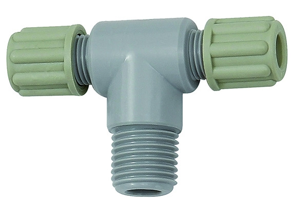 T-Einschraubverschr. G 1/8 a./ Kunststoff für Schlauch 4/6