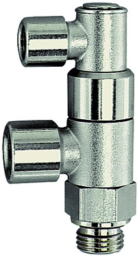 Stop-Ventil G 3/8 - G 3/8 - G 1/8