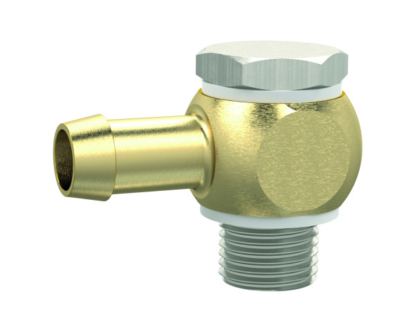 Schwenktülle / G 3/8 Tülle für l. W. 6 mm Messing