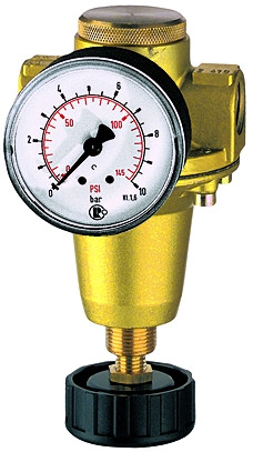 Konstant-Druckregler G 3/8 / 0,5-3 bar mit Manometer