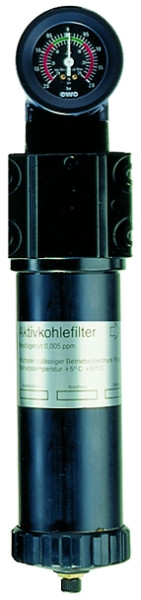 Aktivkohlefilter / G 1 mit Differenzdruckmanometer