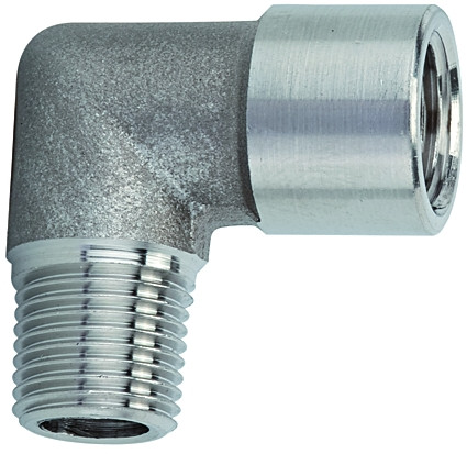 Winkelstück / G 1/2" i/a, ,zylindrisch nach DIN EN ISO 228-1, Edelstahl 1.4404, max 150 bar