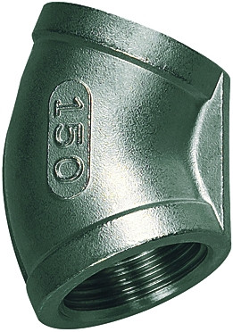 "Winkelstück 45° Rp 3/8"" i./i. / Edelstahl"
