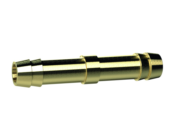 Doppelschlauchtülle Schlauch 6 mm l. W. 72 mm lang / Messing