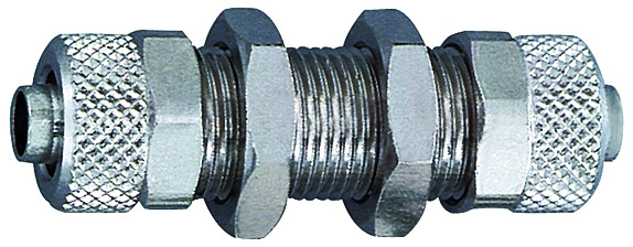 Schottverschraubung, M10x1,0, für Schlauch 6/4 mm, Messing vern.
