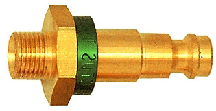 Stecknippel / NW 5 G 1/8 außen / blau