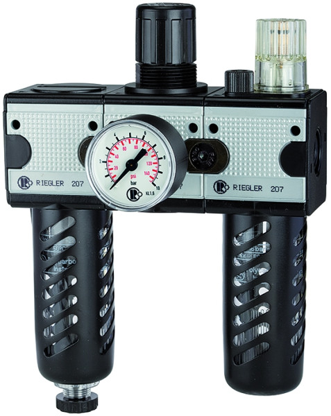 Wartungseinheit 3-teilig multifix G 1/2 / mit Schutzkorb
