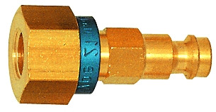 Stecknippel / NW 5 G 1/8 innen / blau