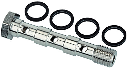 Hohlschraube, dreifach / G 1/8 aussen, zylindrisch nach DI