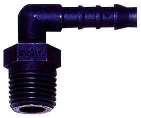 Winkel-Einschraubst. R 3/8 / Polyamid Schl.innen-Dm 8 mm (al