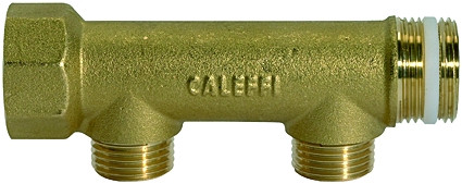 Verteiler/Ms/2-fach Endanschlüsse G1 1/4 Abgänge G 1/2 außen
