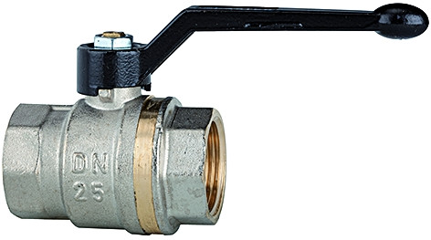 Kugelhahn aus MS vernickelt , R 3/4" innen , DN 20 ,PN 40 leichte Ausführung