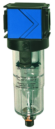 Filter variobloc / G 1/4 mit Polycarbonatbehälter