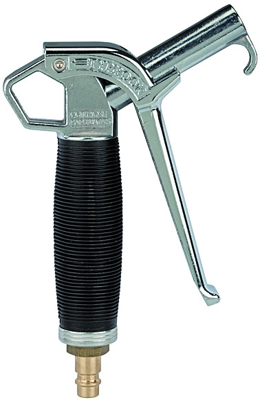 Hochleistungs-Blasepistole >>Typhoon<< / Aluminium / mit Ans