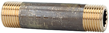 Rohrdoppelnippel R 2"-120mm, Stahlrohr ST 37 verzinkt