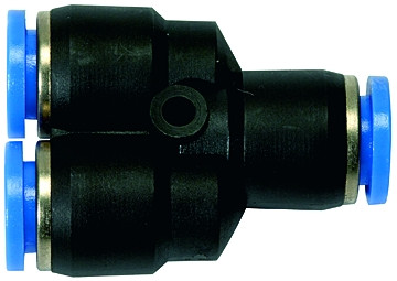 Y-Verbinder "Blaue Serie" , für Schlauch-3 x Außendurchmesser: 12 mm