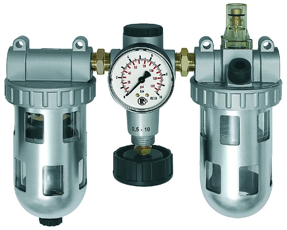 Wartungseinheit 3-teilig Standard G 1 / 0,5 - 10 bar mit Sch