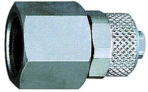 Mano.-Verschraubung G 1/4 i./Ms vernick. für Schlauch-Dm 10/
