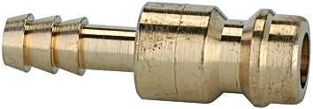 Einstecktülle / Messing NW 5 für Schlauch 9 mm l.W.