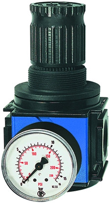 Druckregler "variobloc" / G 1/4" , 2000 l/min, Anzeige:0,5 - 6 bar / mit Manometer