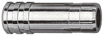 Verschlussstecker "click-clock" MS vernickelt / Stutzen 6 /
