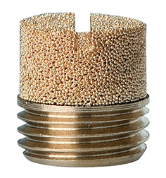 Schalldämpfer/ G 1/2 aus Sinterbronce mit Schlitz