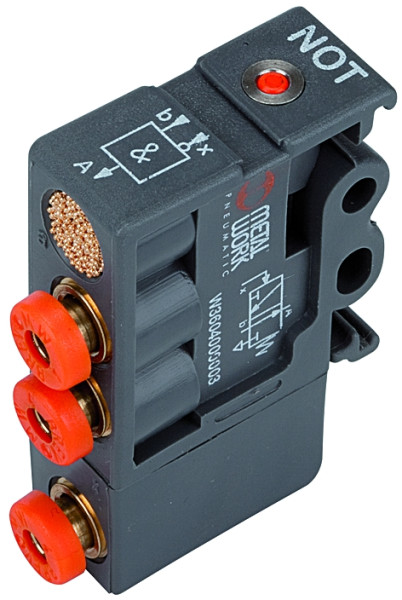 Logikelement / NW 2,7 / NOT für Schlauch 4 mm / 0,4 - 6 bar
