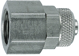 Einschraubverschr. G 1/4 innen/ Edelst. für Schlauch 6 x 4