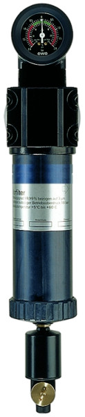 Vorfilter / G 1/4 / mit Differenzdruck- manometer und aut. A