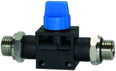 Absperrventil "Blaue Serie" 2x G 1/2 / Kunststoff