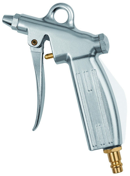 Ausblaspistole , Nippel für Kupplung DN 7,2 , Aluminium, max 10 bar, Düsenbohrung 1,5 mm dosierbar